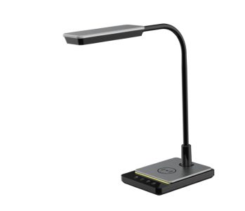 Lampka biurkowa LED ML3100 Porto z ładowarką indukcyjną 10W Czarna