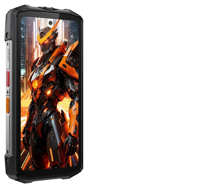 Przód smartfona Fossibot F113 z uruchomionym ekranem.