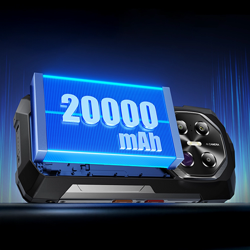 Bateria z oznaczeniem 20000 mAh wyjęta ze smartfona Fossibot F113 5G.