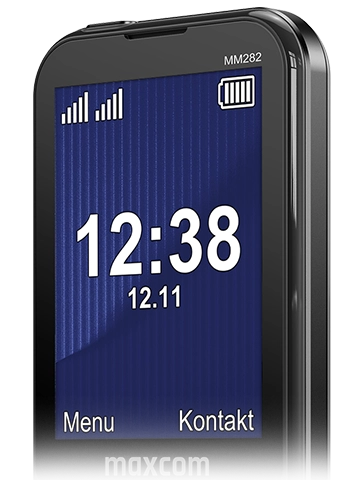 Zbliżenie na ekran telefonu MM282.