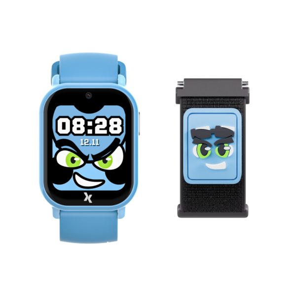 Zestaw Smartwatch Kiddo 2 FW49 Niebieski + pasek płatniczy Maxcom Pay