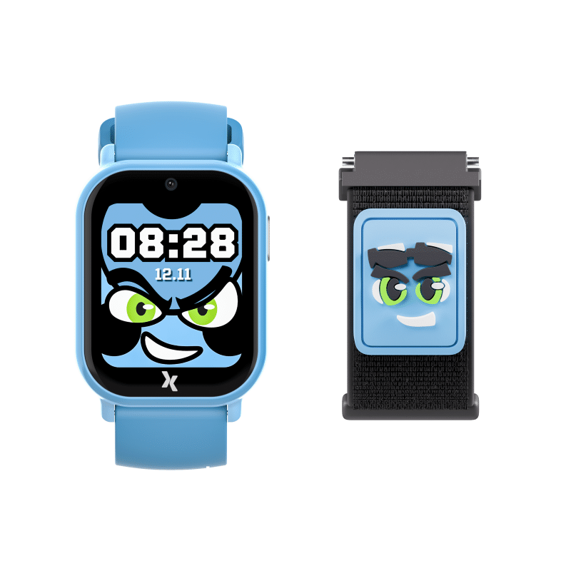 Zestaw Smartwatch Kiddo 2 FW49 Niebieski + pasek płatniczy Maxcom Pay