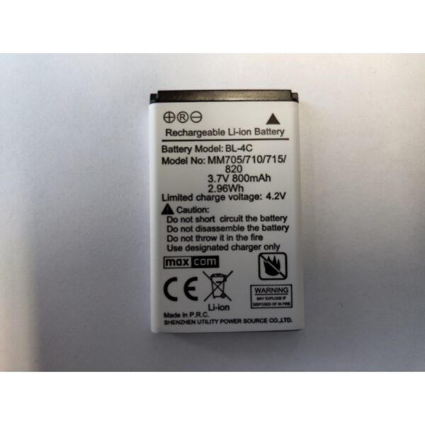 AKUMULATOR Maxcom do MM705/710/730/820/823/824 BL4C 800MAH NTC