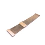 Pasek 20mm metal różowe złoto
