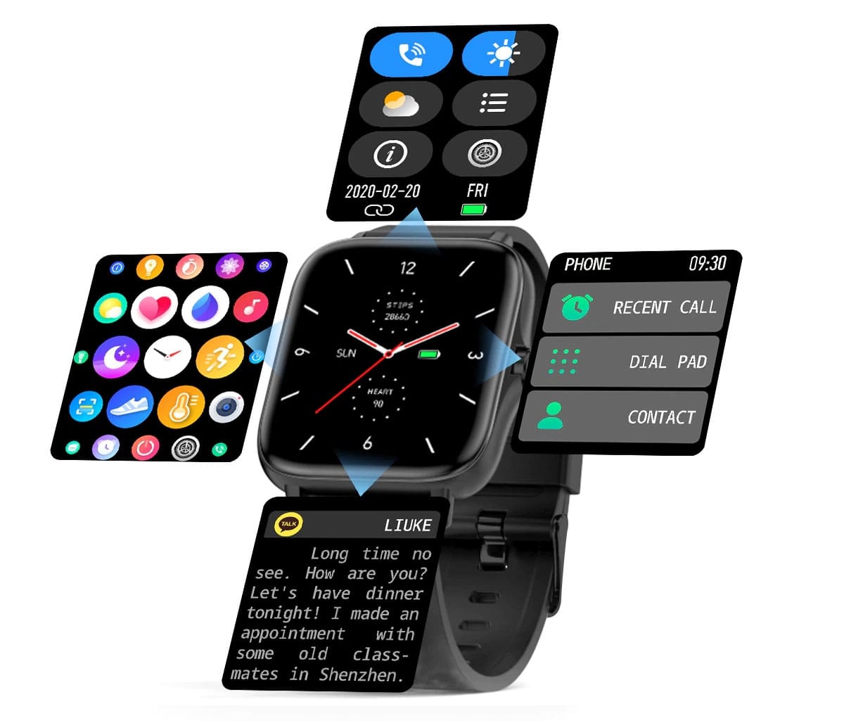 Smartwatch FW55 Aurum PRO Srebrny
