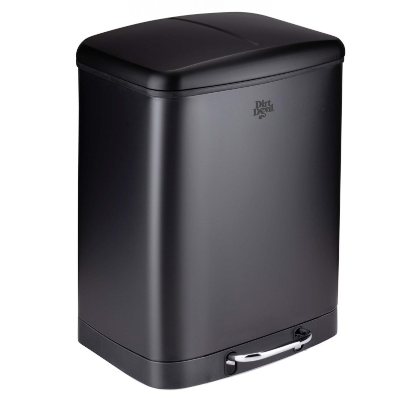 Kosz na śmieci z pedałem Dirt Devil 2 x 12l Czarny