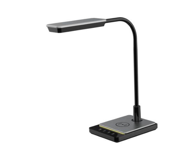 Lampka biurkowa LED ML3100 Porto z ładowarką indukcyjną 10W Biała
