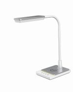 Lampka biurkowa LED ML3100 Porto z ładowarką indukcyjną 10W Biała