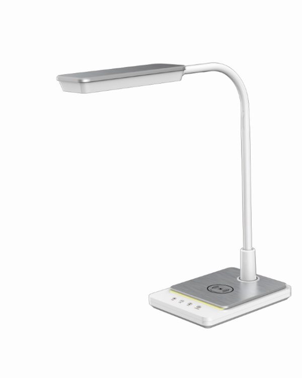 Lampka biurkowa LED ML3100 Porto z ładowarką indukcyjną 10W Czarna