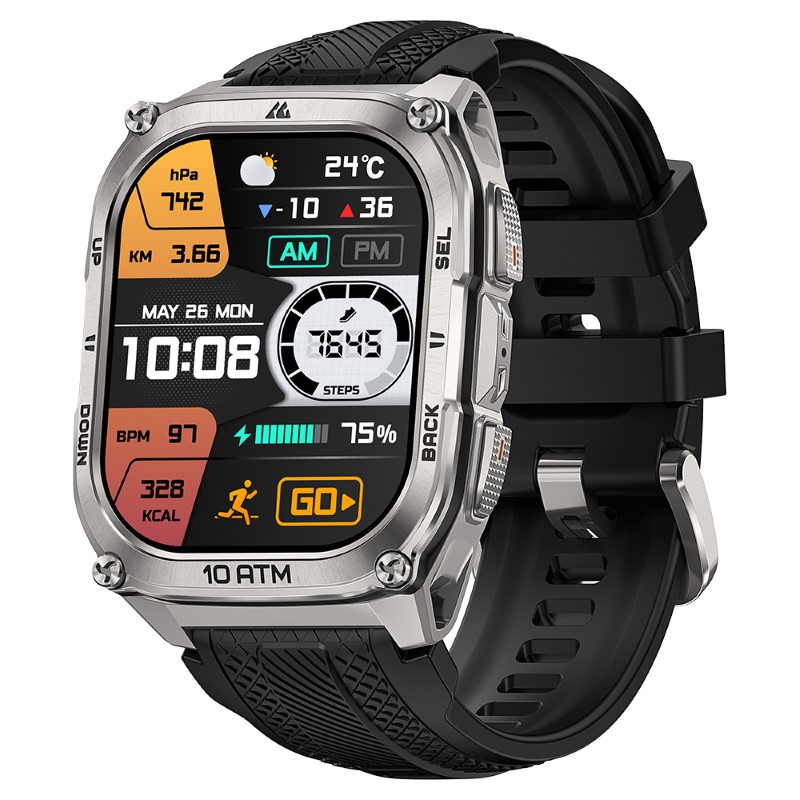 Smartwatch Kospet Tank M4 Srebrny Smartwatch Kospet Tank M4 Srebrny